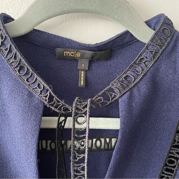 Maje Remala Host Pick 🎉Amour Lettering A-Line Mini Dress - Picture 9 of 13